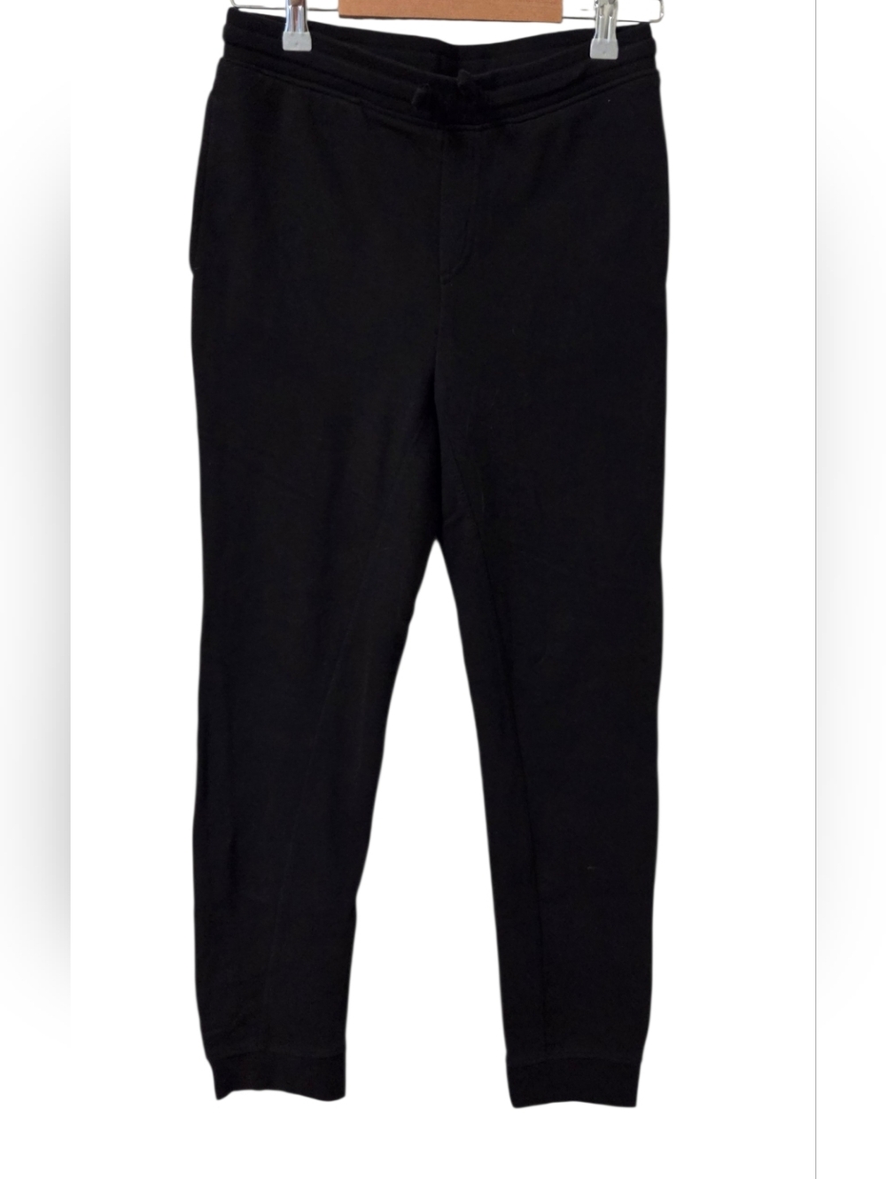 Falls Creek Black Jogger Sweatpants XL 14/16 Elastic Waist Lounge Athleisure